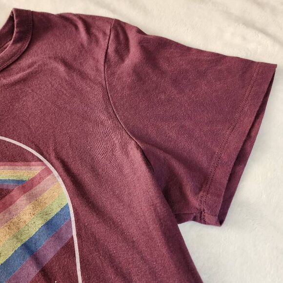 Pink Floyd Dark Side Of The Moon Dark Pink Tshirt With Graphics Size XL - Picture 3 of 5